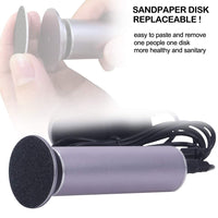 Electric Foot File for Hard Skin (Speed Adjustable) with 60pcs Replacement Pads, Powerful Electric Callus Remover Pedicure Hard Dead Foot Skin Removal Machine Women Men Use (Gray)