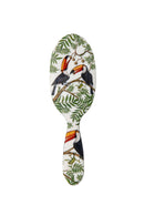 Rock & Ruddle Natural Pure Boar Bristle Hair Brush for Women and Kids (Large, 21cm) - Perfect for Wet or Dry Hair, Detangling Smoothing Blowdrying - Designed & Made in UK - Toucans Design