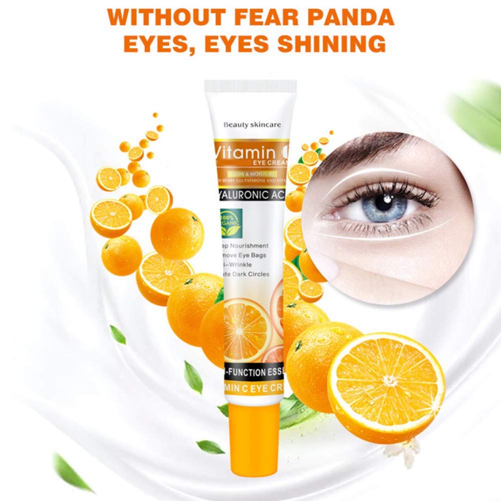 DISAAR BEAUTY Eye Whitening Cream Anti-Wrinkle Delute Dark Circles Hyaluronic Acid Vitamin С Anti Ageing 100% Organic 25 ml