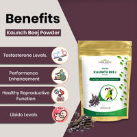 Vedikroots VedikRoots Kaunch Beej Powder - Tap Into The Power of Ayurveda for Increased Strength and Stamina (100g)