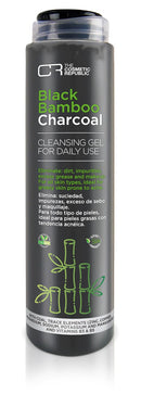 The Cosmetic Republic Charcoal Facial Cleansing Gel - Daily Use for Clean, Fresh Skin, Black Bamboo