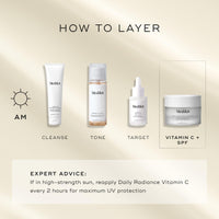 Medik8 Daily Radiance Vitamin C Travel Size - 2-in-1 SPF & Face Moisturiser - C-Tetra Cream SPF 30 - Shields Skin Against Premature Signs of Ageing - 12.5ml