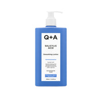 Q+A Salicylic Acid Smoothing Lotion for Effective Targeted Body Care, a BHA that exfoliates the skin, combats 'backne' and unwanted texture, promoting a smoother and healthier appearance, 250ml