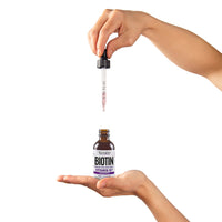 Nutroliq Absorb Your Wellness Better Nutroliq Biotin Liquid Drops - Vegan Vitamin B7 Dietary Supplement for Hair, Nail & Skin Health - Pure 12000mcg Biotin Drops for Hair Growth - Extra Strength Berry-Flavoured Vitamin H Serum - 60 ml