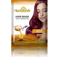 Herbishh Argan Hair Mask-Deep Conditioning & Hydration For Healthier Looking Hair for very Dry, Weak, Stressed Out Hair, No Sulphates, No Parabens (250)