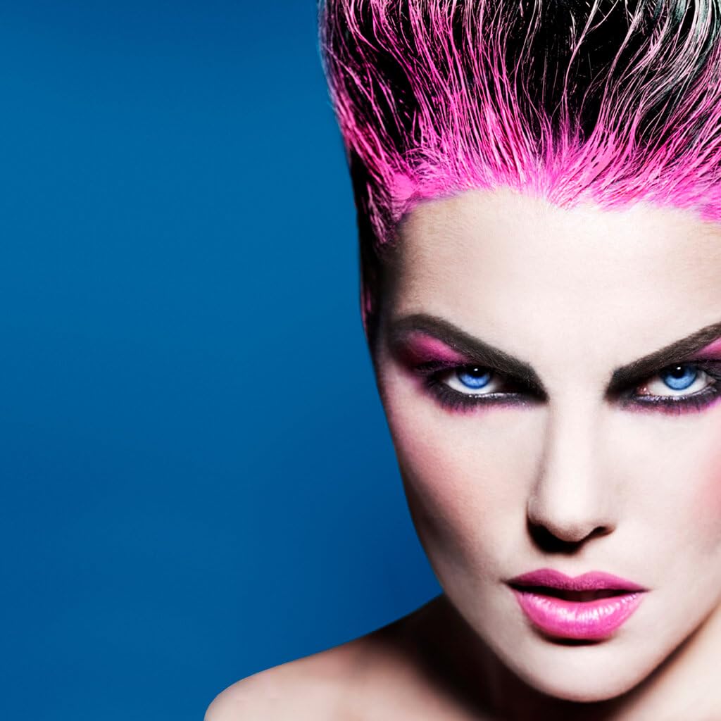Stargazer Neon UV-Reactive Wash Out Hair Colour, Super Vibrant Colour, Pink