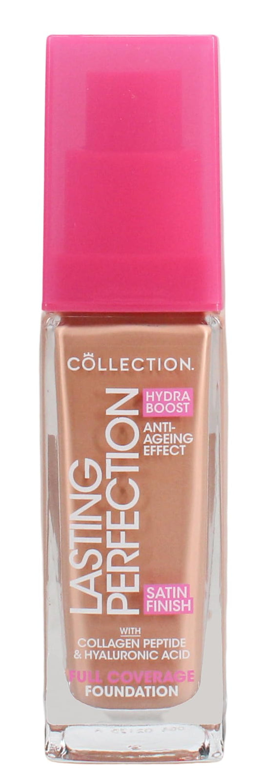 Collection Cosmetics Lasting Perfection Satin Foundation, Full Coverage, Hydra Boost, 9C Vanilla Cool 27ml
