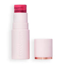 Revolution Beauty London Revolution, Skin Silk Marble Blush Stick, Buildable Colour for Cheek, Eye, & Lip, Cream-to-Powder Formula, Vegan & Cruelty-Free, Berry Flush, 4.5g