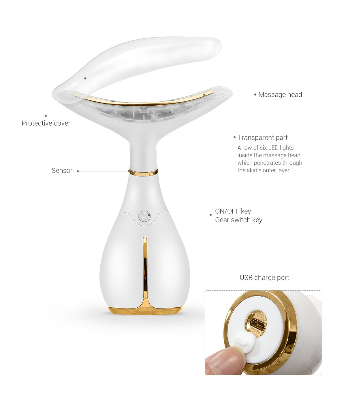 Ms.W Face Massager, Anti-Wrinkle Face Lift Device with 3 Modes & 45℃±5℃ Heat, Face Sculptor Skin Tightening Machine, Lifting Device Anti Aging Wrinkle Facial Machine