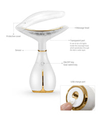 Ms.W Face Massager, Anti-Wrinkle Face Lift Device with 3 Modes & 45℃±5℃ Heat, Face Sculptor Skin Tightening Machine, Lifting Device Anti Aging Wrinkle Facial Machine