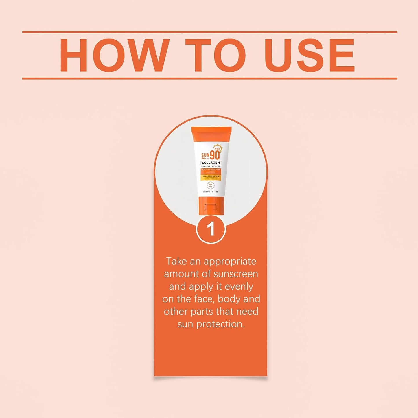 Fankayi Collagen Sunscreen SPF 90 PA+++,Ultra High Protection Sunblock Against UVA/UVB,Factor 90 Sun Cream Face Moisturiser,Ultra Light UV Protetion Face Sunscreen,Sunscreen Fa/ce,Factor 90 Sun Cream