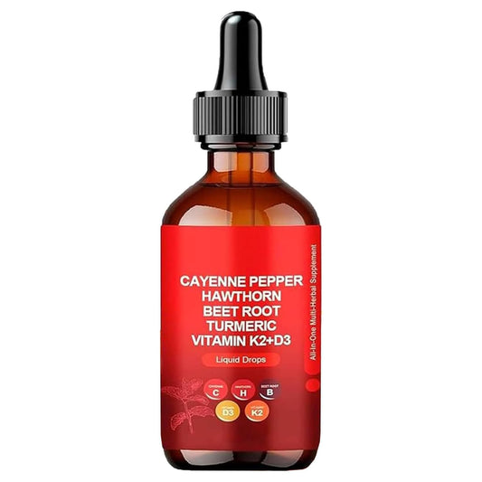 Verilune Cayenne Pepper-Liquid Cayenne Pepper Drops with Turmeric, Panax Ginseng, Beetroot Powder, Ceylon Cinnamon & Other Botanicals – 2 Fl Oz