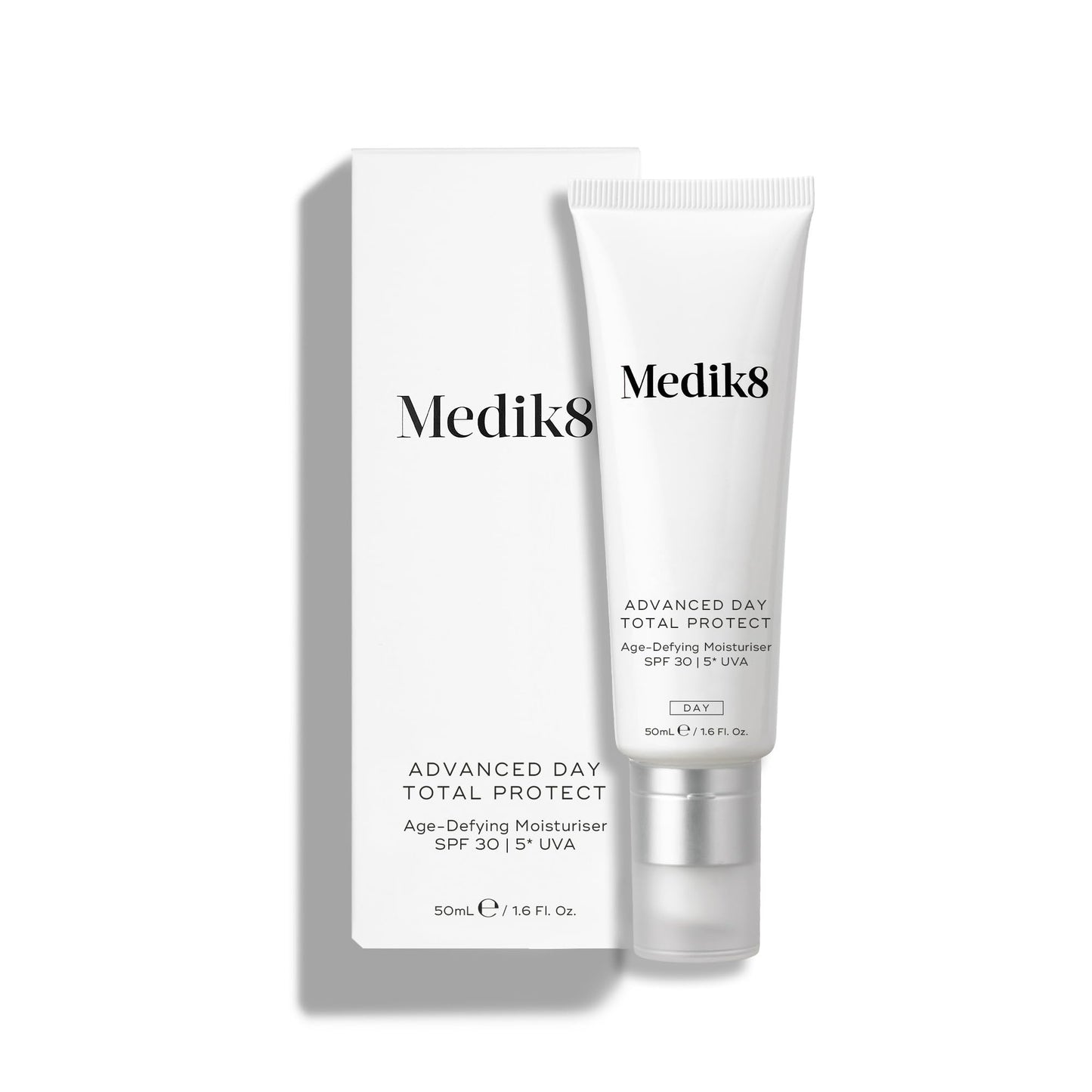 Medik8 Advanced Day Total Protect SPF 30 Face Moisturiser - Hydrating & Non-Greasy UVA Protection - Lightweight Suncreen & Moisturiser - 50ml