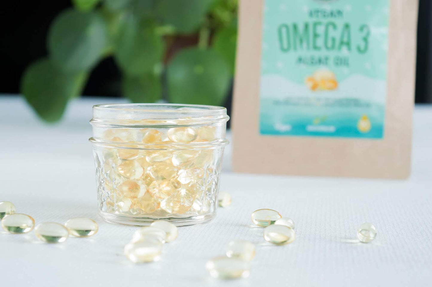 Ekopura Vegan Omega 3 Algae Oil 90 Capsules (250mg) | 250mg DHA Per Capsule | Support Brain & Eye | GMO-Free | Plant-Based Alternative to Fish Oils | 3 Months Supply (1 Capsule per Day)