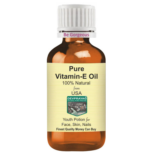 DEVPRAYAG Devprayag Pure Vitamin E Oil Natural Therapeutic Grade 50ml (1.69 oz)