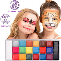 proamate Proamate Face Paints ,20 Colors Professional oil based Make Up Set Body Painting Washable for Art Exhibition Halloween Party Colsplay (20 Colors)