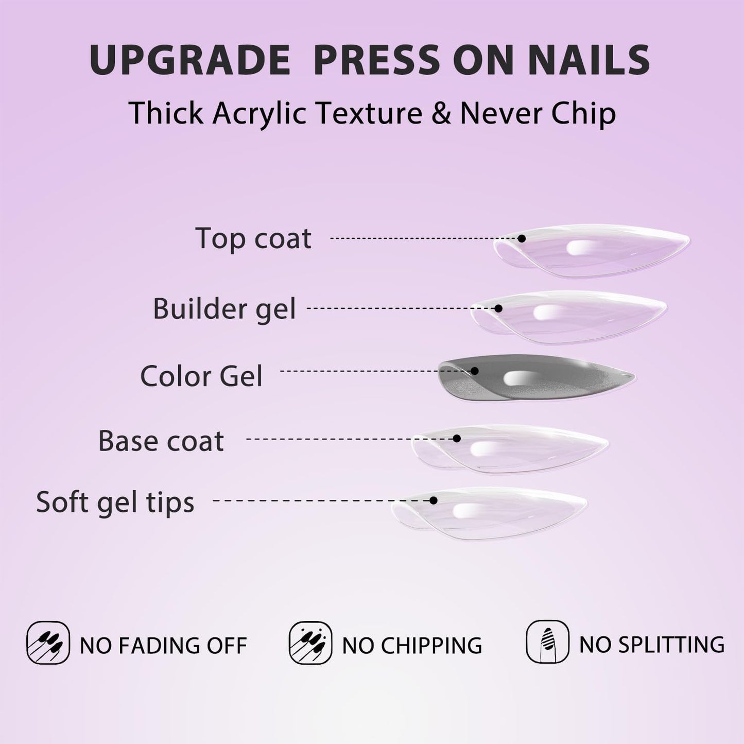 SXVME Dark Brown Press on Nails Short Almond Shaped, 30 Pcs Thick Short False Nails Press ons Natural Acrylic Fake Nails Fall Winter Solid Color Medium Natural Fit Glue on Nails For Women