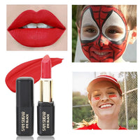ZDHSOY Red Matte Lipstick for Halloween Gothic Cosplay Makeup, Non-Stick Cup Velvet Waterproof and Long Lasting Lip Gloss Matte Lipstick (Red 04)