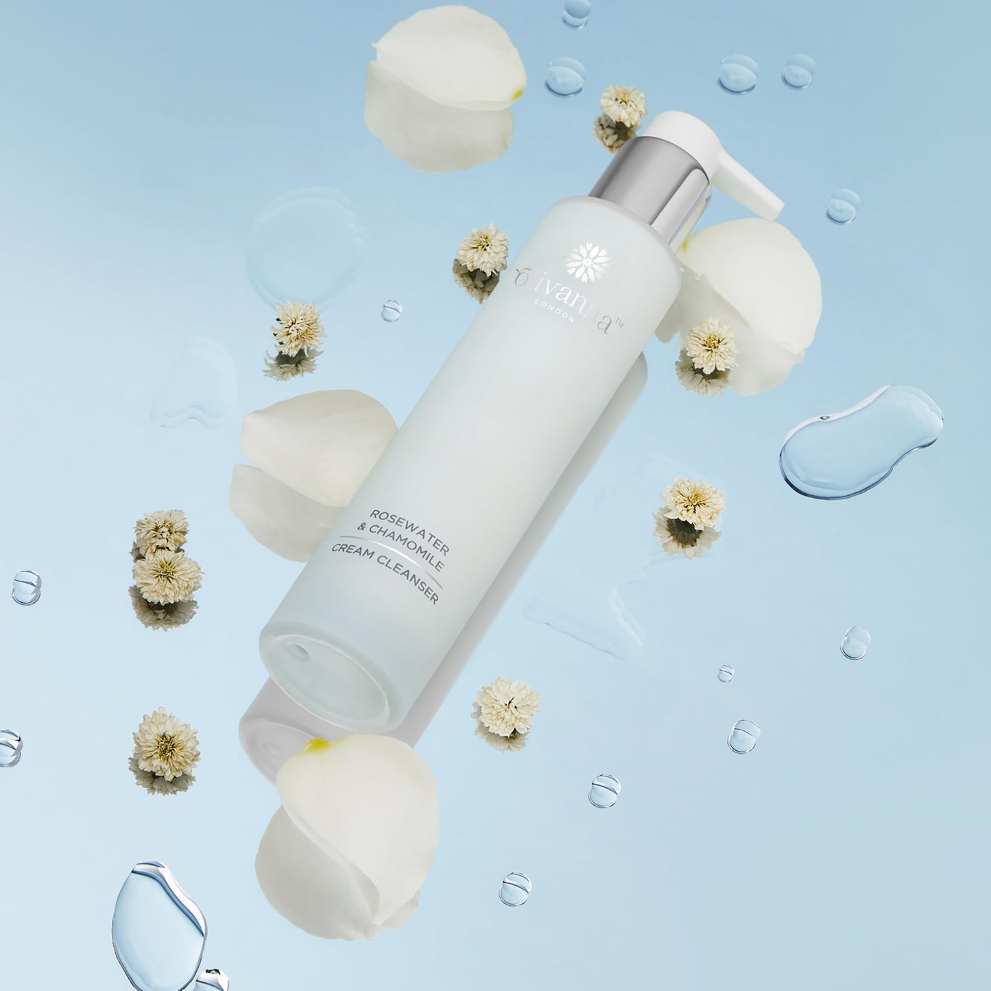 Olivanna Cream Cleanser | Rosewater & Chamomile Face Wash | Powerful Blend Moisturiser | Omega-Rich Deep Cleanser | Anti-Inflammatory Facewash Therapy | Hydrating Facial Wash Cream For Sensitive Skin