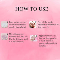 650g Moisturizing Jelly Face Mask Powder for Smooth & Hydrated Skin- Peel Off Formula Ideal for Home & Spa Care with Repairing Properties (Rose Hyaluronic Acid)