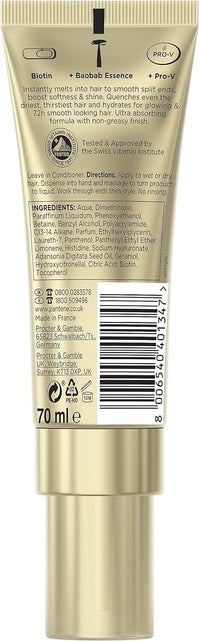 3x Pantene Pro-v Miracles Hydra Day Hair Serum Thirsty Ends Quencher, Milk To Water Serum with Biotin & Baobab Essence, 70ml