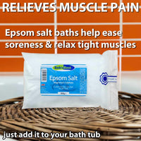 Bob's Best Pure Epsom Salts 500 Grams for Bath or Foot Soak - BP Grade Magnesium Sulphate Supports Muscle Recovery, Reduces Stress & Promotes Relaxation