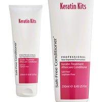 Keratin Kits Salt Free Conditioner Keratin Kits Pro Pure Salt & Sulfate-Free (No SLS, SLE, ALSS) NEW FORMULATION, Aftercare Conditioner for Extensions & to Prolong Keratin Treatments 250ml, Vegan.