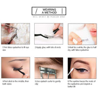 Elocoise False Eyelashes,3D Eye Lashes Reusable 4 Pairs Long Hand-made Faux Eyelashes for Eye Makeup (G107)