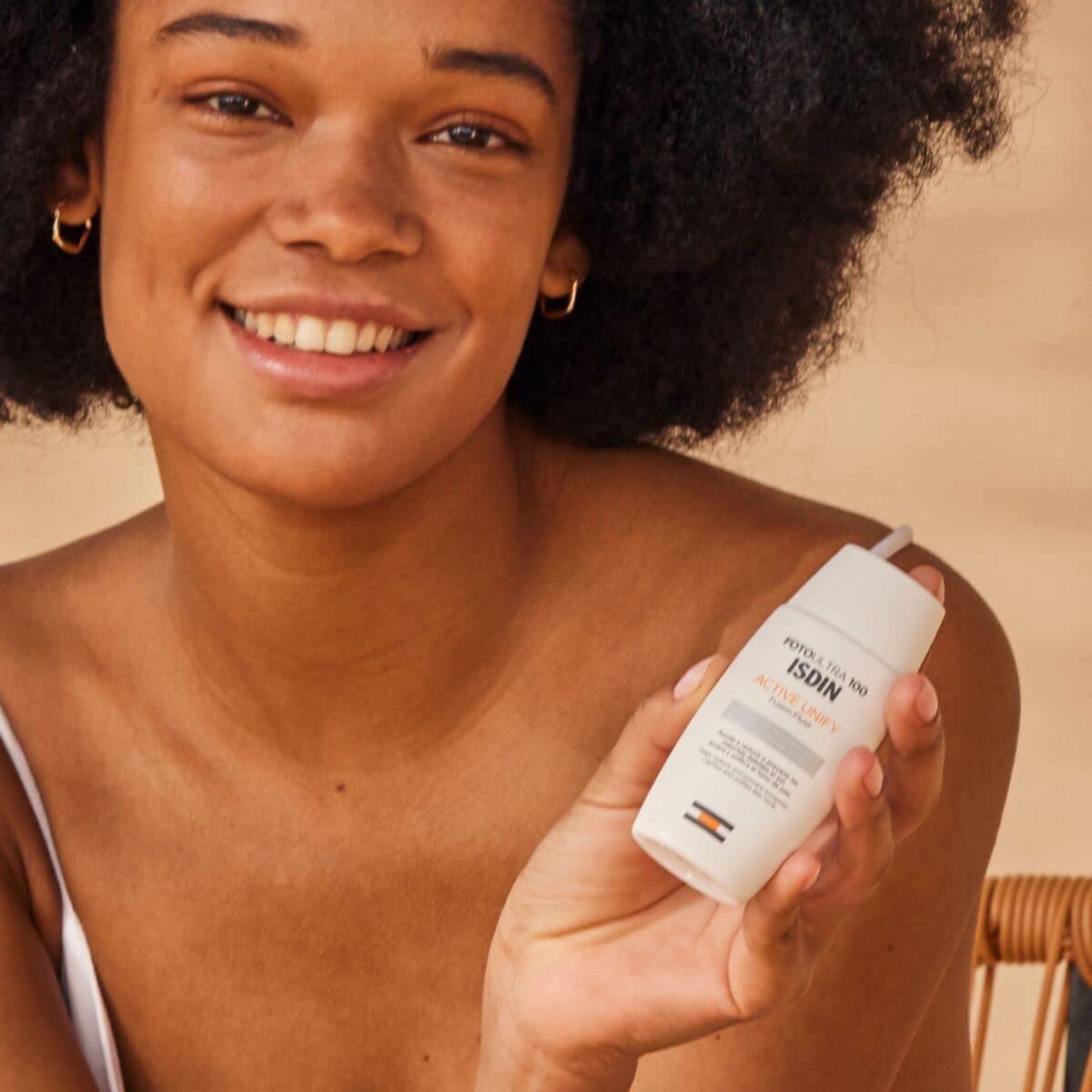 FotoUltra 100 ISDIN Active Unify SPF 50+ - Facial sunscreen, Brightens and evens skin tone, 50 ml