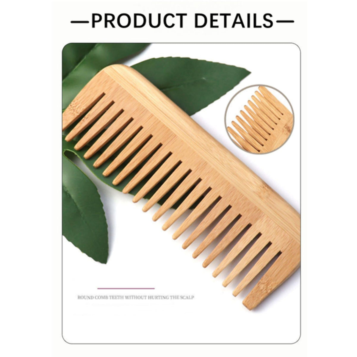Lisoviom Wide-Tooth Comb bamboo,Large Hair Detangling Comb Wide Tooth Comb, No Handle Detangler Comb Styling Shampoo Comb,Quality Wooden Curls Comb,Wooden Hair Comb Wide Tooth Wood Anti Static for Long Hair