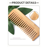 Lisoviom Wide-Tooth Comb bamboo,Large Hair Detangling Comb Wide Tooth Comb, No Handle Detangler Comb Styling Shampoo Comb,Quality Wooden Curls Comb,Wooden Hair Comb Wide Tooth Wood Anti Static for Long Hair