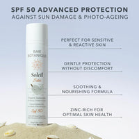 NEW – Baie Botanique Soleil Bébé – Organic Mineral Baby & Children Sunscreen SPF 50 – Non-Nano Zinc Oxide – Sunflower & Jojoba – Unscented – Vegan – Reef Safe – Broad Spectrum UVA/UVB- 100g
