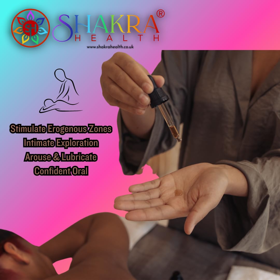 SH SHAKRA HEALTH Yoni Oil [Peach] 30ml – Organic & Vegan Non-Sticky Body Massage Oil for Women. Hydrating Skincare Moisturizer. Non-Greasy for Comfort.