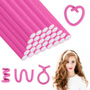 AOOWU 30 Pcs Flexi Rods for Hair, Heatless Hair Rollers Bendy Foam Curler Rollers for Short Medium Long Hair, Twist-flex Rods Set Heatless Hair Rollers for Sleeping Hairstyle DIY Home Hair Salon