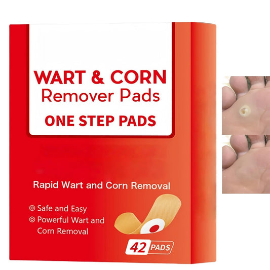 SingHao 42 Pcs Wart Treatment Patch,Wart and Corn Remover Pads,Verruca Treatment,Wart Remover Corn Plasters,Corn Remover for Feet and Hand,Effective Deep Verruca Removal Pads Patches,Corn and Callus Remover