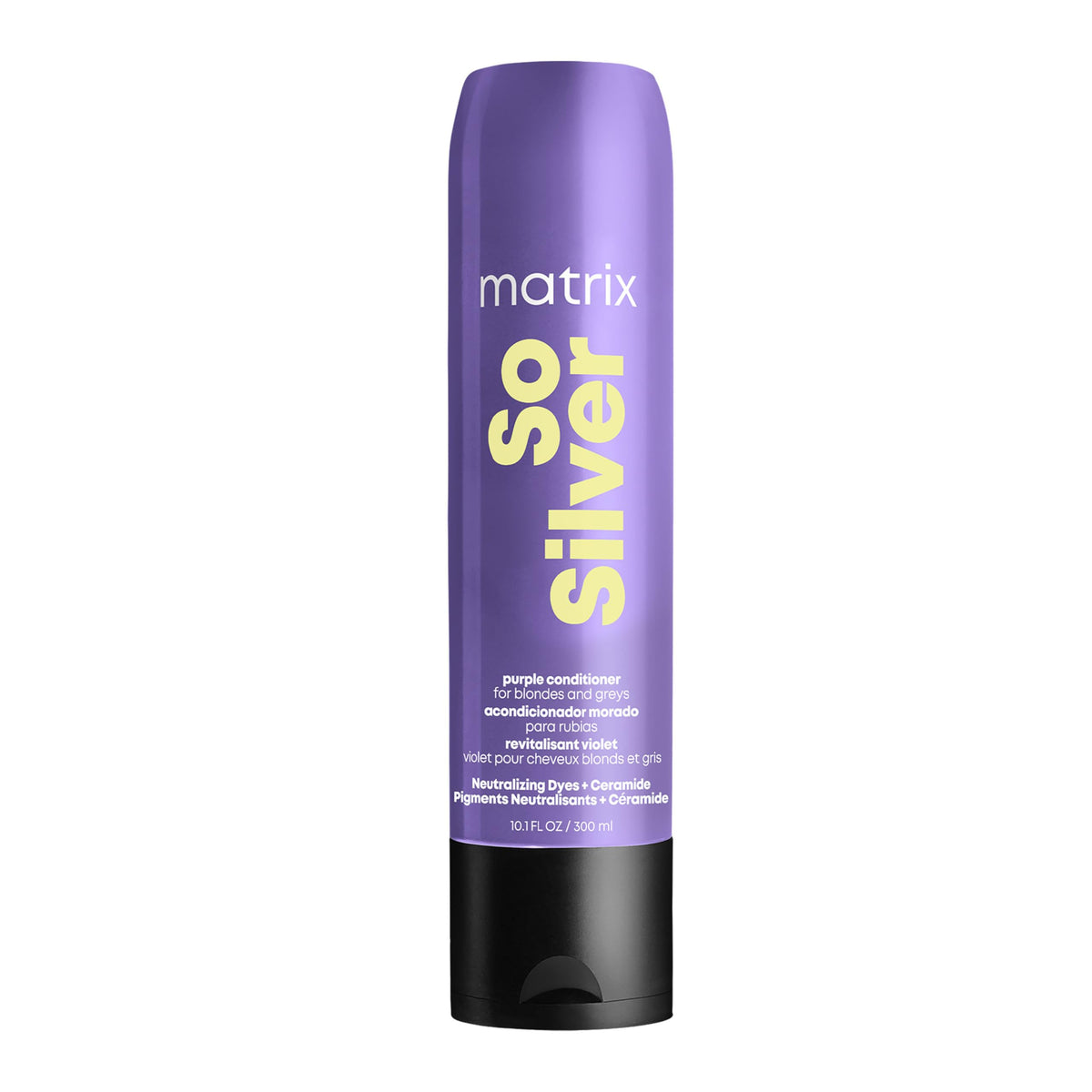 Matrix So Silver Purple Toning Conditioner, For Blondes, Greys and Silvers, Neutralises Yellow Tones
