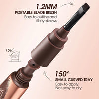 SHEBEEDO Tattoo Brow Tint Peel Off, Eyebrow Gel Tint, Semi-Permanent Colour Eyebrow Dye,Lasts Up To 3 Days, Waterproof Long-Lasting Natural Eye Brow Makeup for Women Girls (01#GRAY BROWN)