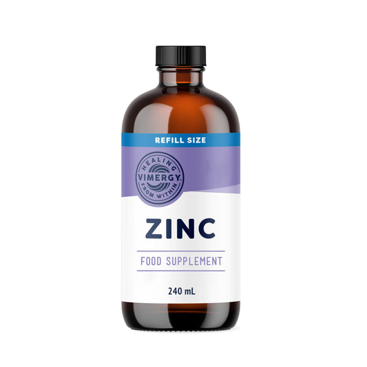 Vimergy Liquid Zinc 240 mL – 120 Servings – Liquid Zinc Supplement – Supports Immunity, Metabolism & Bone – Antioxidant – No Refined Sugar – Gluten-Free Non-GMO Kosher Vegan/Paleo Friendly
