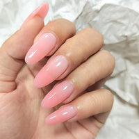 AIMEILI 8 in 1 Builder Base Sheer Color Gel Set, Nude Pink No Need Slip Solution Builder Extension, Soak Off UV LED Gel Polish Multicolour Of 6pcs X 10ml - Gift Kit 37