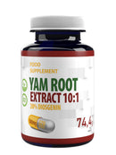 Hepatica Yam Root Extract 5,000mg Equivalent | 120 Vegan Capsules | High Strength 10:1 Extract (500mg) | 20% Diosgenin | 3rd Party Lab Tested Herbal Supplement