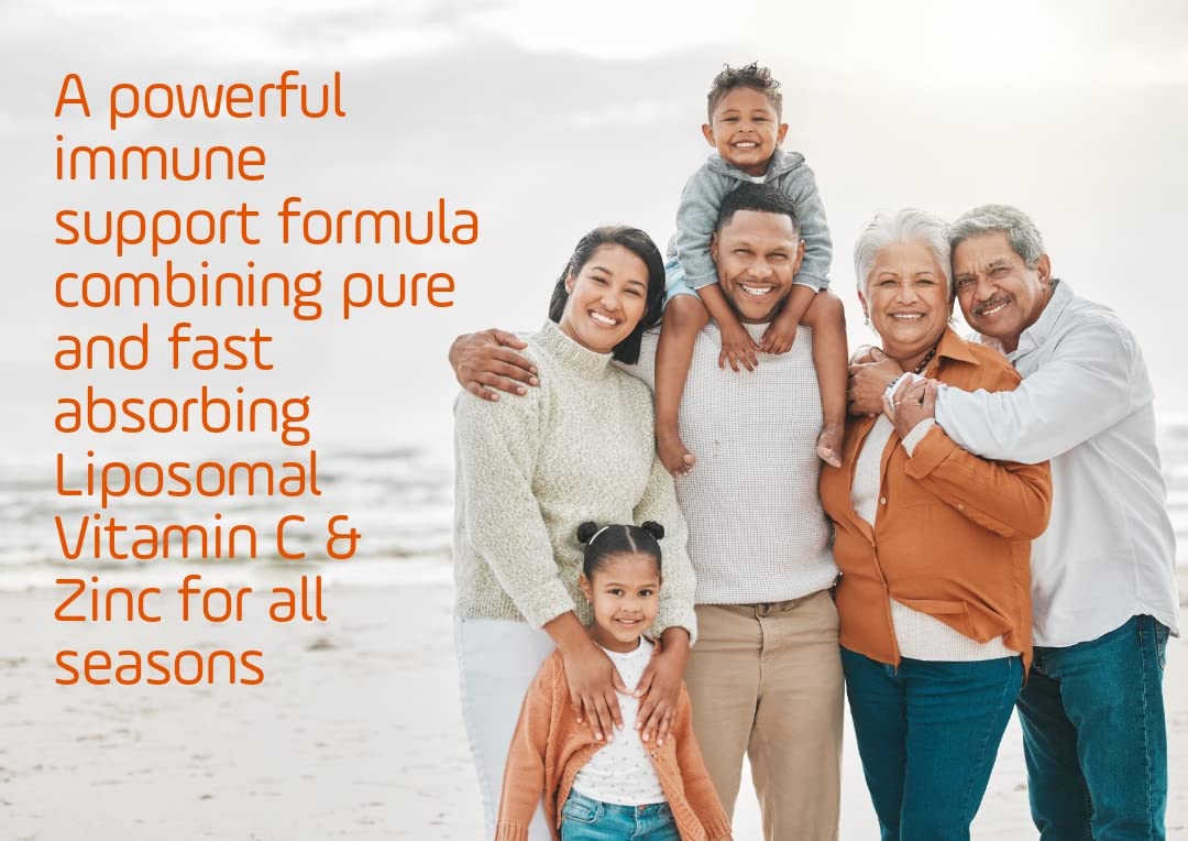 Panaceum Pure Liposomal Vitamin C & Zinc | 250ml Liquid Antioxidant Immune Booster | Liver Skin Iron Absorption Support | Increase Energy | Reduce Tiredness Vegan Gluten Soy Alkohol Free | UK Brand