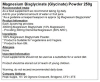 Peak Supps Magnesium Glycinate Powder - Chelated | Bisglycinate (250g)