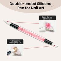 SUPWEE 3D Sculpting Gel for Nails Art, Clear Solid Hard Gel for Carving