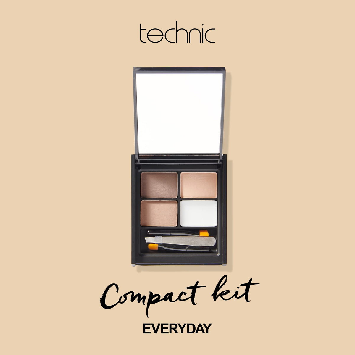 Technic Ultimate Brow Kit - All-In-One Compact Eyebrow Shaper Set - Professional Kit With Wax to Shape, Powder to Define & Tweezers to Groom