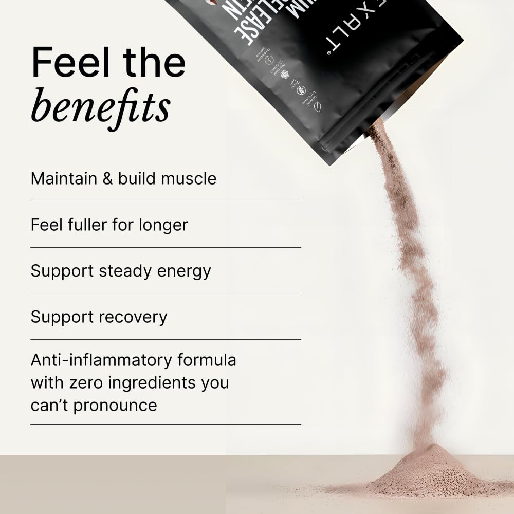 EXALT Nutrition - Whey Protein Powder - Ghanaian Cacao - 500g - Premium Grass Fed Whey - Micellar Casein & Free Range Egg White - 7hr Triple-Release Blend - Naturally Sweetened with Dates