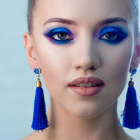 Fychuo Blue Eyeshadow Palette Glitter Eyeshadow Royal Blue Eye Shadow Pallets for Women Navy Blue Eyeshadow Sparkle 9 Colors Eye Makeup Shiny Shimmer Waterproof Palettes