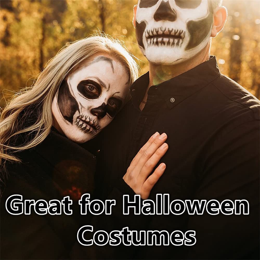 Go Ho Cream-Blendable Black Face Paint Stick (1.06 Oz),Black Full Body Paint Makeup Stick for Adults Children Halloween Cosplay Joker Clown SFX Makeup,Waterproof
