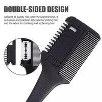 Generic Hair Razor Comb for Hair Thinning & Styling Comb | Double Sided Hairdressing Tool for Barbers and Hairdressers