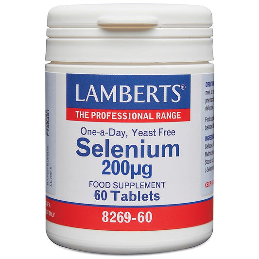 Lamberts Selenium 200µg – with L-Selenomethionine – 60 Vegan Tablets