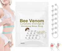 Generic Bee Venom Lymphatic Drainage Nose Ring, Bee Venom Lymphatic Drainage Nose Ring, Firming Essential Oil Ring, Slim Nose Ring for Women and Men (7psc)